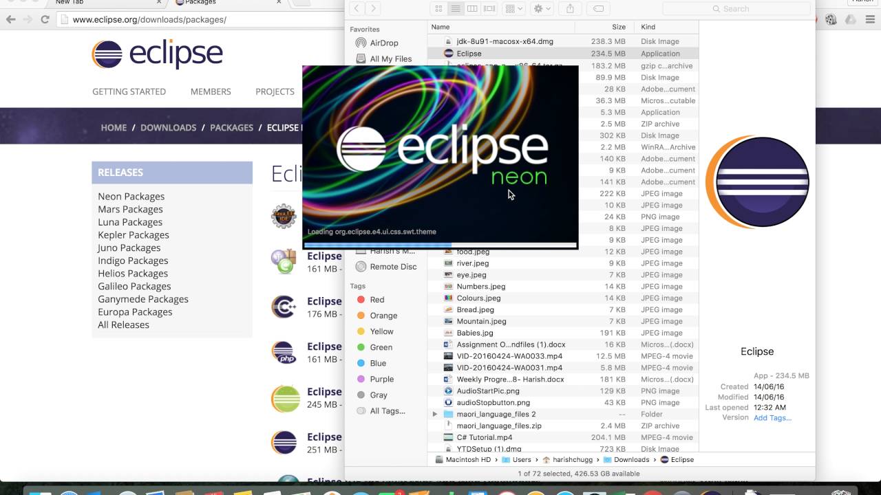 eclipse for mac os